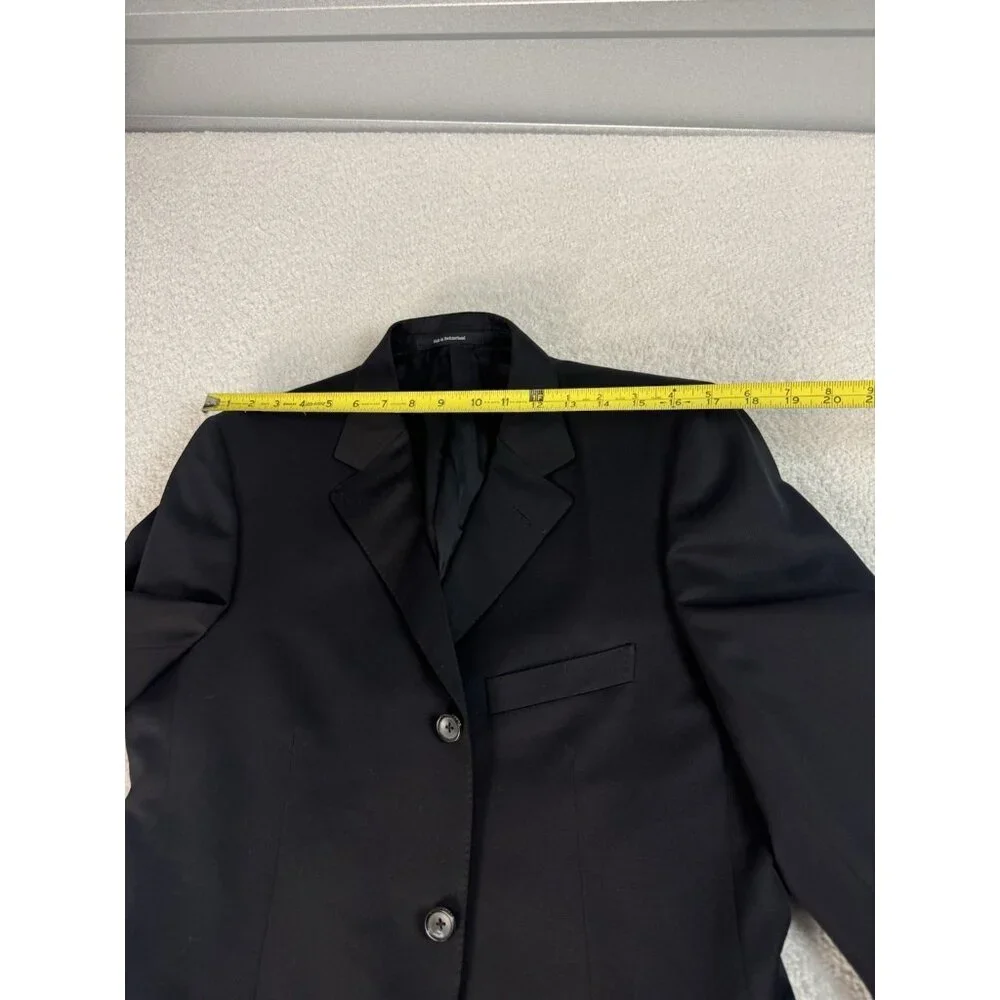 Gucci Men's Formal 3 Buttons Black‎ Wool Mohair Jacket  Size 48